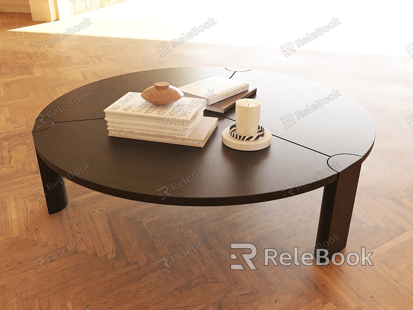 Coffee table round table table model