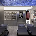 Modern Beauty Salon Interior With Windows Mirrors Styling Chairs Marble Floor Reception Desk And Computer