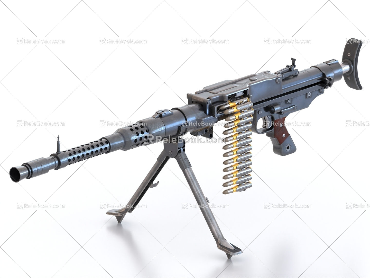 MG131 machine gun heavy machine gun light machine gun machine gun 3d model