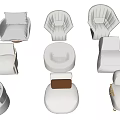 Modern Single Sofa Designs With Various Styles And Comfortable Seating Features 3d model