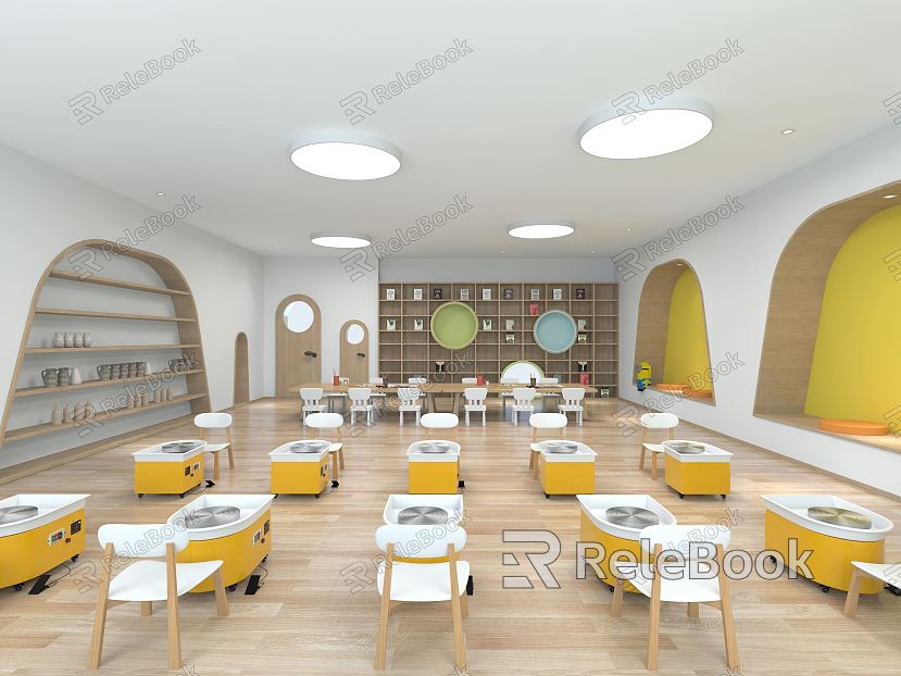 Modern Kindergarten Classroom model