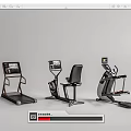 Essential Sports Equipment For Home Gym Including Treadmill Exercise Bike Dumbbells And Weight Bench
