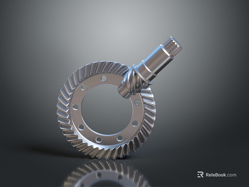 Hardware Tools Precision Metal Gear With Worm Screw For Industrial Mechanical Use 3d model 