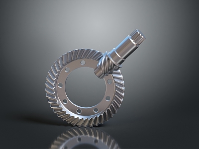 modern gear big gear small gear cast iron gear 3d model