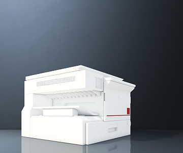 Modern refrigerator 3d model