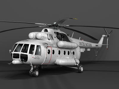 Modern Helicopter 3d model