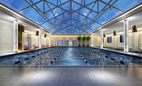 Modern Swimming Pool 3d model