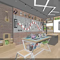 Trendy Digital Lifestyle Products Retail Store With Display Shelves And Product Displays