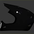 Modern Black Sports Helmet With Silver Logo And Ventilation Holes Design