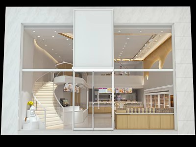 Modern Sweet Shop Wanli Baking 3d model