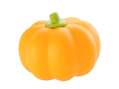 Cartoon vegetable pumpkin 3d model