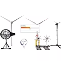 Industrial Wind Turbine Equipment Featuring Various Sizes Models For Renewable Energy