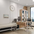 Hospital Outpatient Waiting Hall Interior With Seating Area And Screens