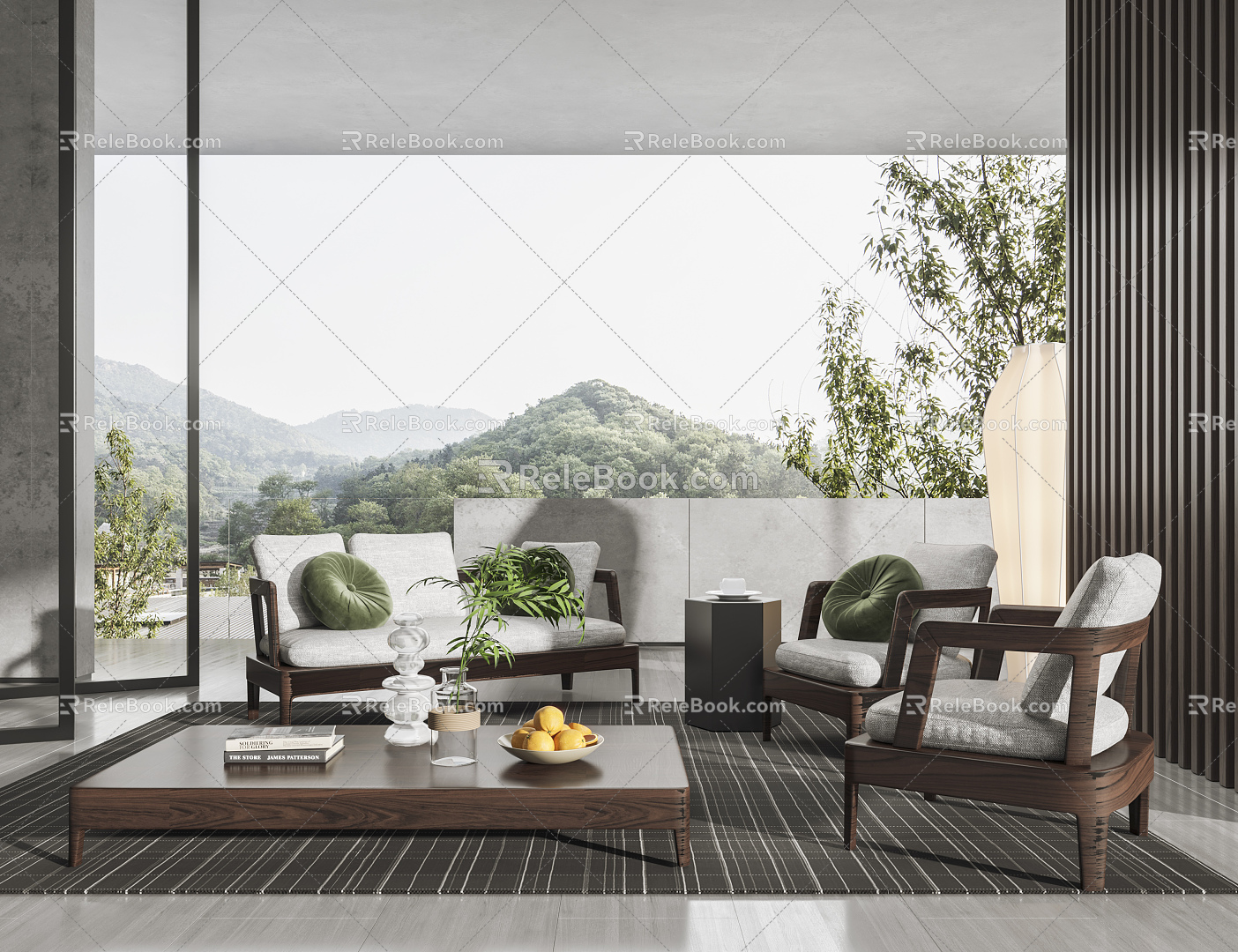 Modern Minotti Balcony 3d model