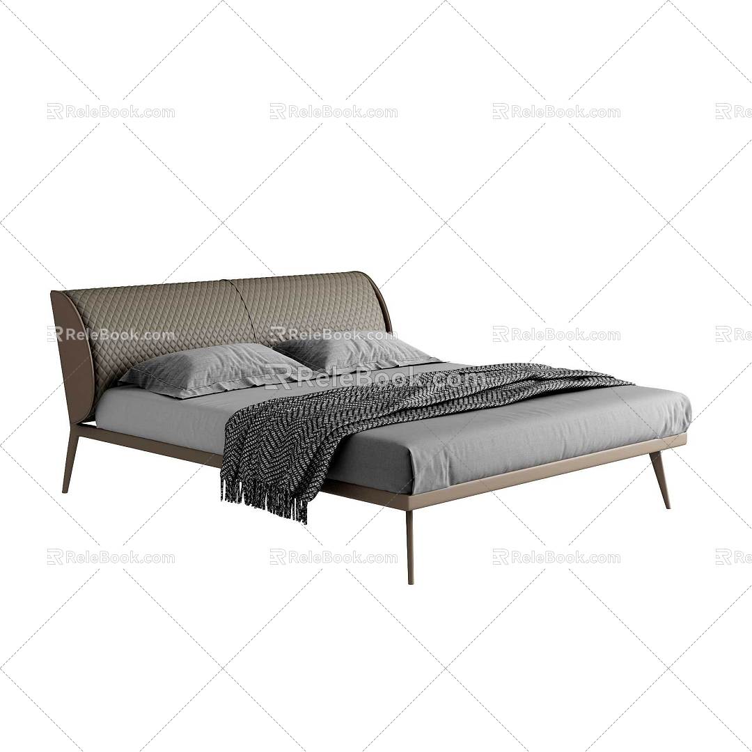 Cattelan italia cartland italian bed 3d model