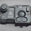 Tactical Weapon Sight With Adjustable Knobs Control Buttons Infrared Function Warning Label And Mounting Bracket 3d model