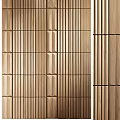Wooden Wainscoting With Diverse Textures And Patterns