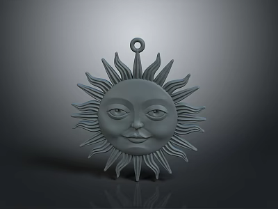 Pendant Sun Pendant Gem Pendant Diamond Pendant Jewelry Realistic 3d model