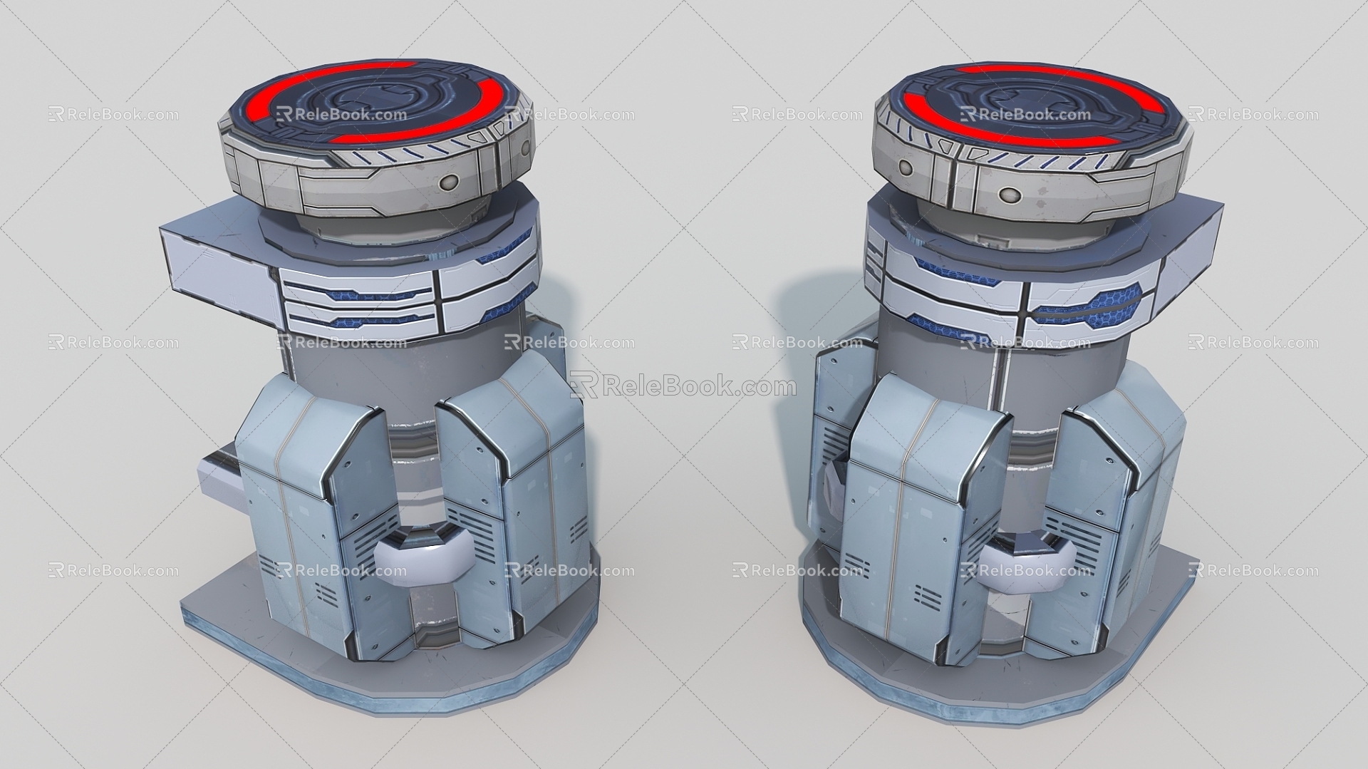 Energy Machine Cylinder Hard Surface Technology Equipment Reactor Engine Industrial Machinery Future Building 3d model