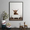 Modern Animal Painting Animal Decorative Painting 3d model