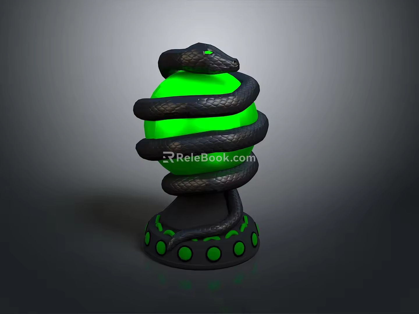 snake cobra venomous snake python reptile cold-blooded animal reptile 3d model