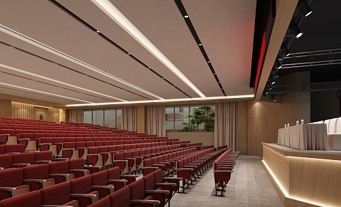 Modern lecture hall 3d model