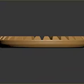 Golden Circular Gear Shaped Lighting Fixture Set With Decorative Holes Design