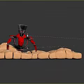 modern weapon sci-fi fortress sci-fi tower defense sci-fi defense item sci-fi weapon 3d model