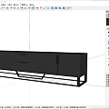 Elegant Modern Black TV Stand With Gold Accents Drawers And Metal Legs