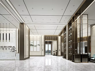 Modern Sales Office 3d model