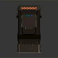 Tactical Weapon Storage Case Black And Orange Design Reload Logo Military Style Durable Equipment Container