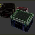 Modern Box Science Fiction Box Science Fiction Box Military Box Password Box 3d model