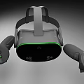 VR Amusement Equipment With Headset And Controllers For Gaming Fun 3d model