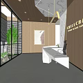 Modern Front Desk 3d model