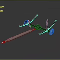 Durable Automotive Drive Axle Assembly With Suspension Control Arms And Wheel Hubs