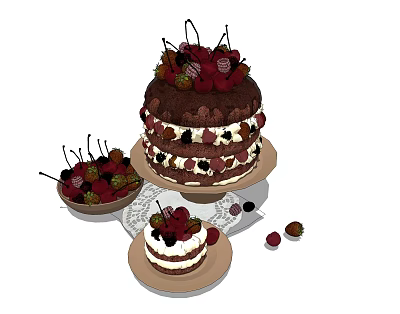 Cake 3d model Cake 3d model