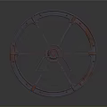 Industrial Machinery Wheel With Metal Spokes And Heavy Duty Mechanical Structure