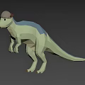 Low Poly 3D Reptile Dinosaur Models With Various Sizes Group