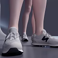 Stylish Gray Sports Shoes With Comfortable Lightweight Design For Everyday Wear