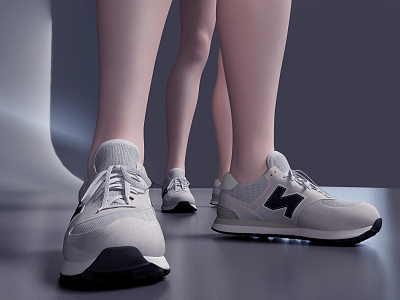 Modern sneaker 3d model