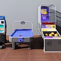 Home Game Room Entertainment Appliances Featuring Arcade Machine Air Hockey Table And Basketball Game