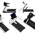 Different Sports Equipment Treadmills With Modern Design And Functional Features 3d model