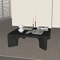 French Middle Tea Table 3d model