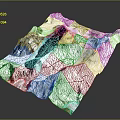 Detailed Snowy Mountain Terrain 3D Model With Glacier And Natural Landscape Features