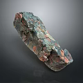 Rustic Natural Stone And Wood Featuring Copper Green Red Hues And Rough Textures