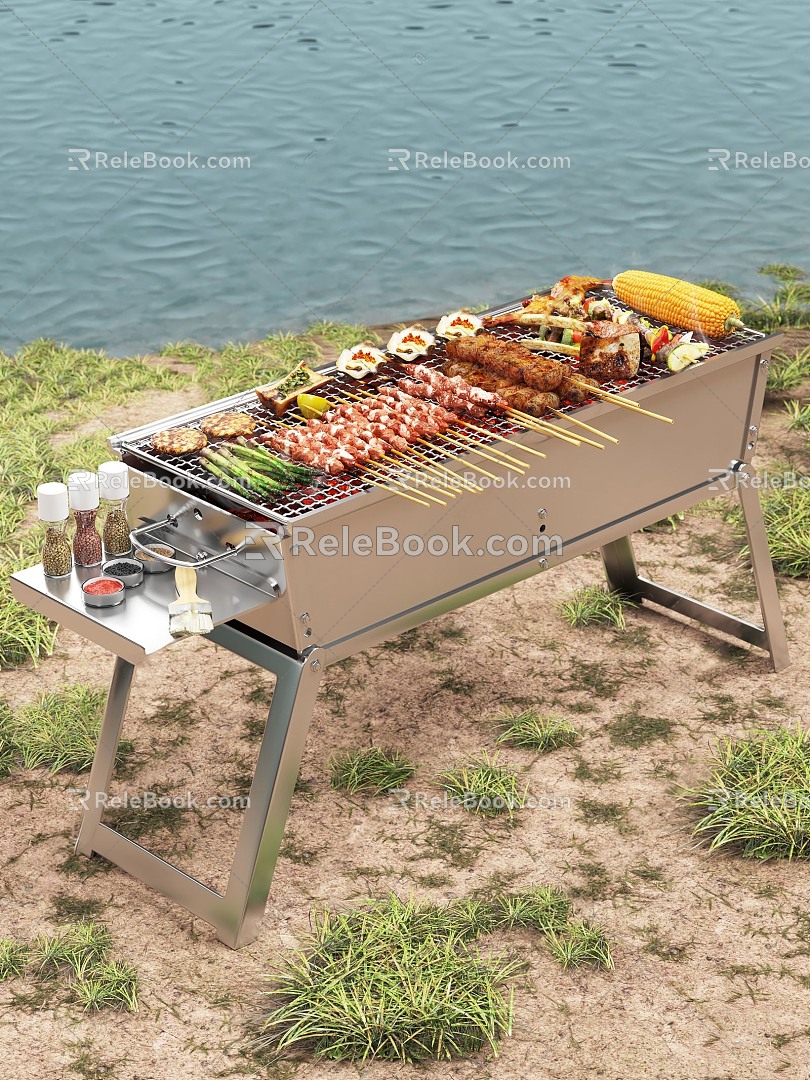 Other Outdoor Furniture Outdoor Barbecue Riverside 3d model