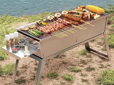 Other Outdoor Furniture Outdoor Barbecue Riverside 3d model