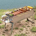 Other Outdoor Furniture Outdoor Barbecue Riverside 3d model