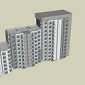 Modern High Rise Apartment Building Architecture With Glass Facade And Balconies