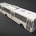 Bus Passenger Bus Shuttle Low Face Number Low Model Simple Model Game Sub-era Film and Television Level 3d model